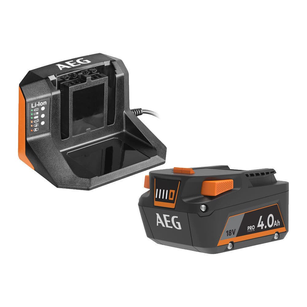Аккумулятор AEG SETL1840S 18В 4Ач Li-Ion с зарядным устройством в комплекте (17653685)