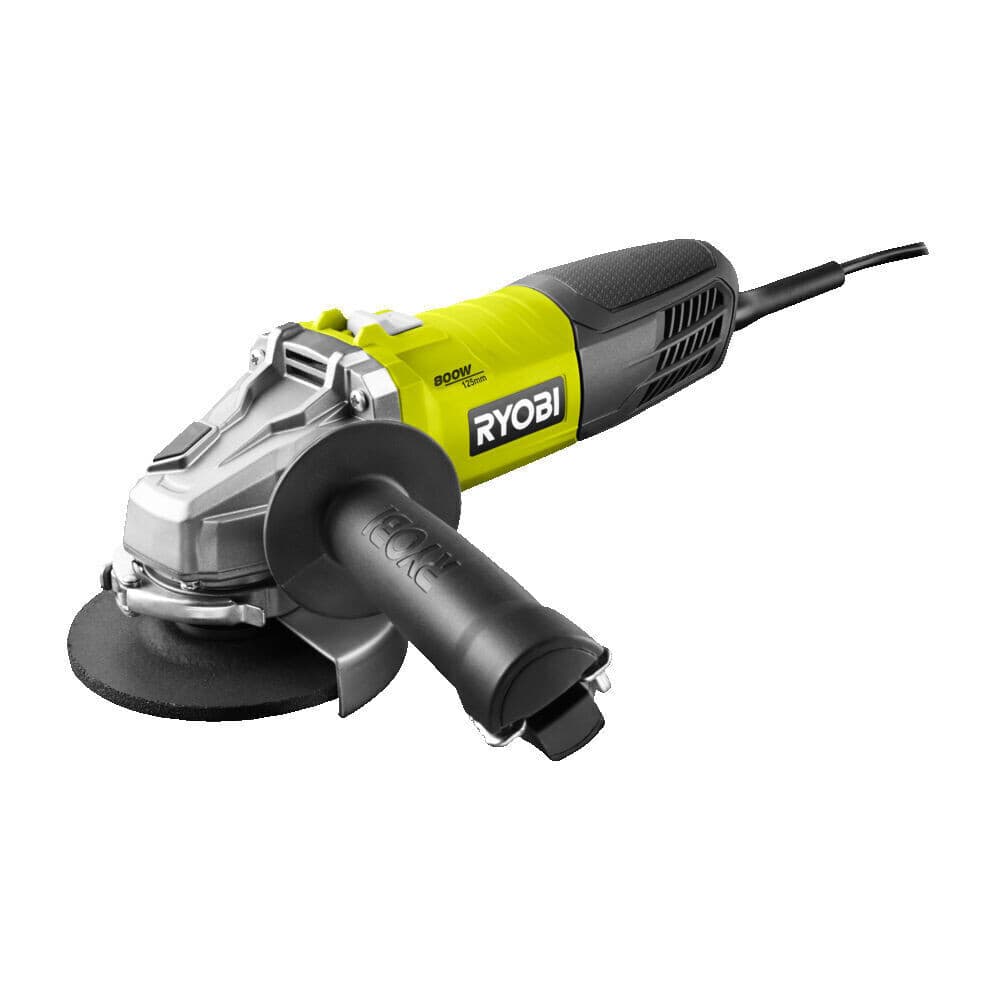Шлифмашина угловая электрическая Ryobi RAG800-125G 800 Вт d125 мм (15606921)