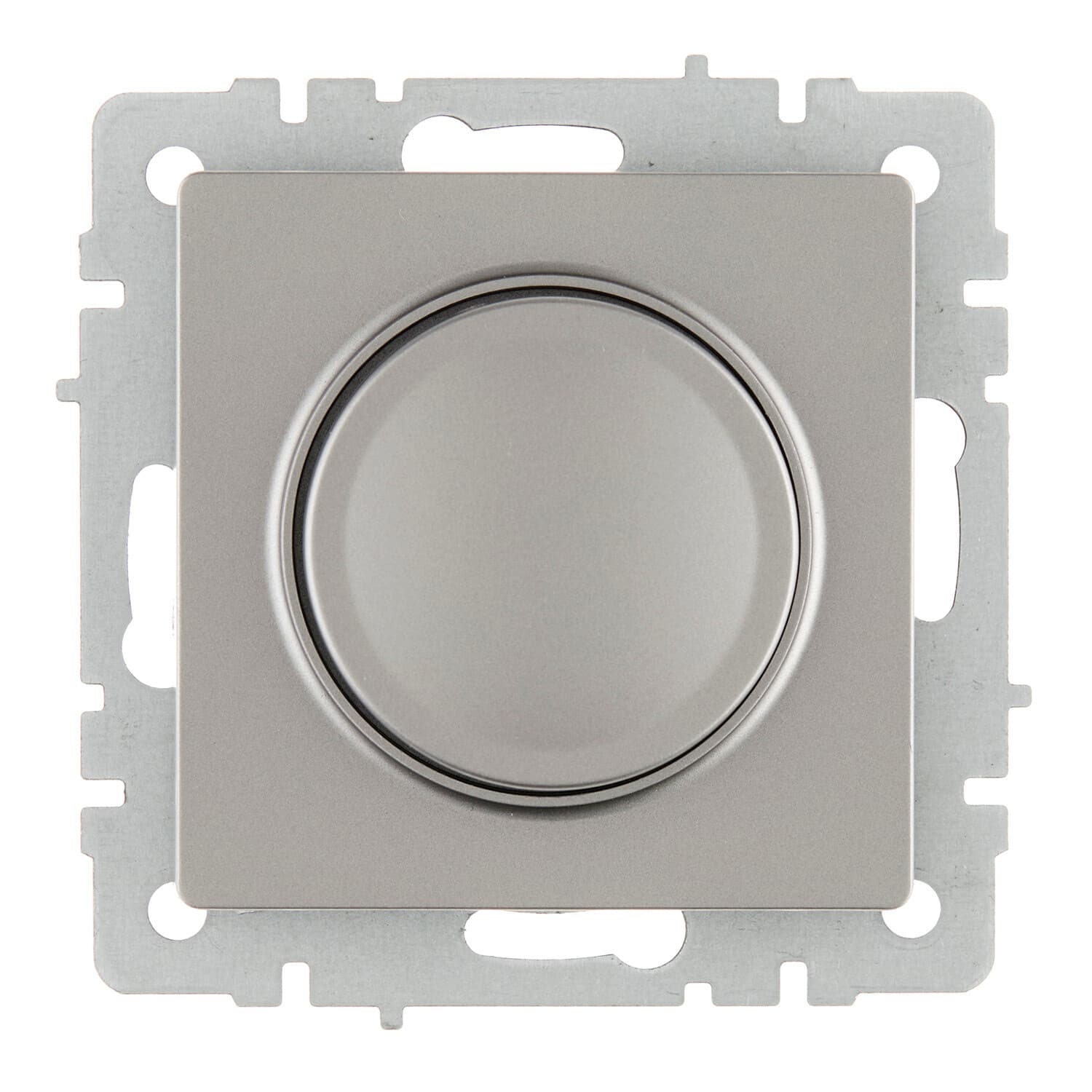 Диммер IEK Brite СС10-1-0-БрС встраиваемый сталь поворотно-нажимной (BR-D20-0600-K46)
