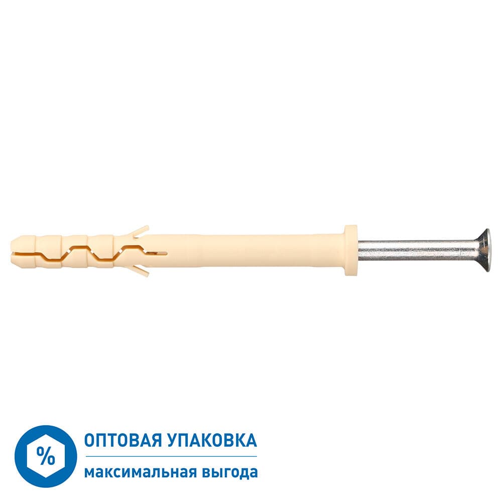 Дюбель-гвоздь Hard-Fix PDG LK 6x60 мм цилиндрическая манжета нейлон (1700 шт.)