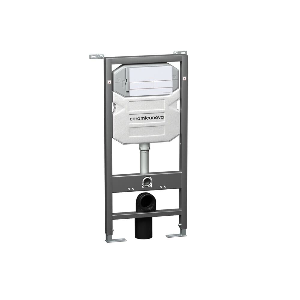 Инсталляция Ceramicanova Envision для подвесного унитаза с кнопкой белой (CN1002W)
