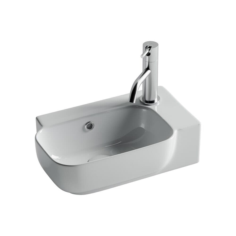 Раковина Ceramicanova Element 40 см левая подвесная белая (CN6074L)