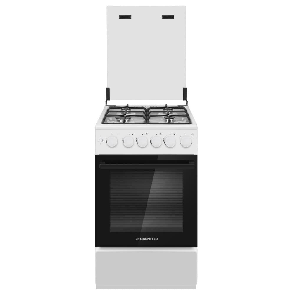 Плита газовая Maunfeld MGC50GCW08D 4 конфорки белая