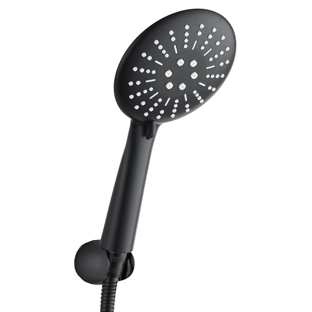 Душевой комплект Voda с лейкой с держателем черный (VS102Black)