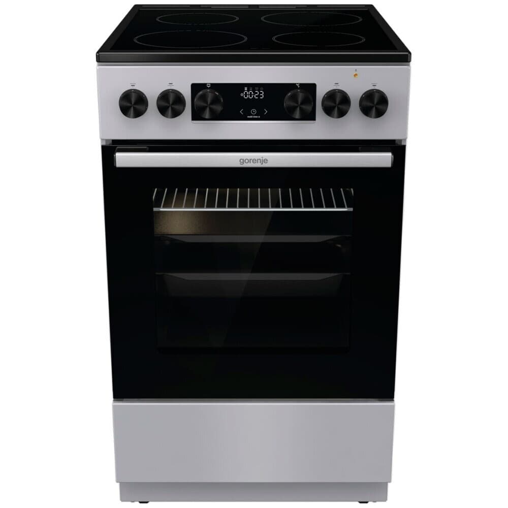 Плита электрическая Gorenje GEC5C41SG 4 конфорки серебристая