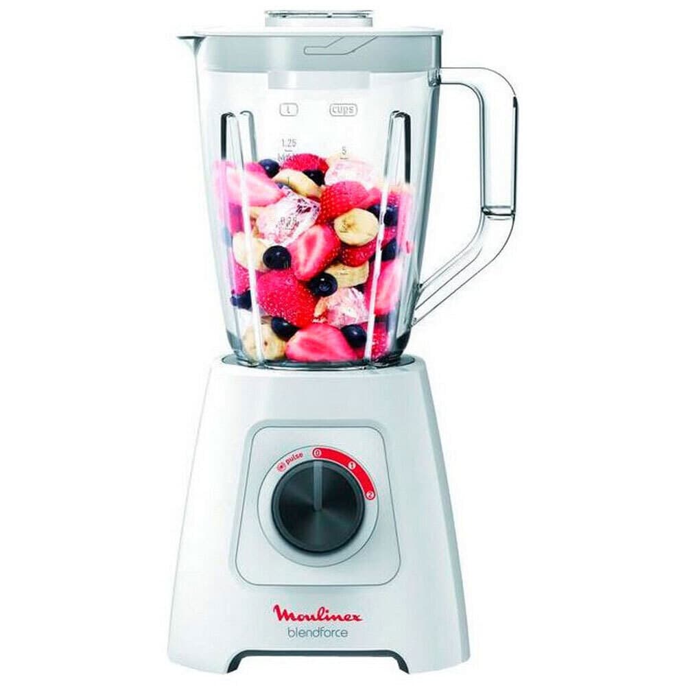 Блендер стационарный Moulinex BlendForce 2 LM420110 600 Вт 2 л белый