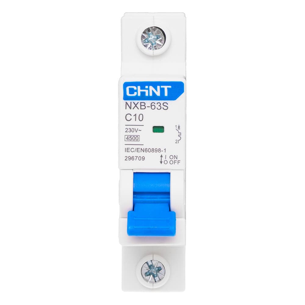 Автоматический выключатель модульный Chint NXB-63S 1P 10А тип C 4,5 кА 230 В (296709 Chint)