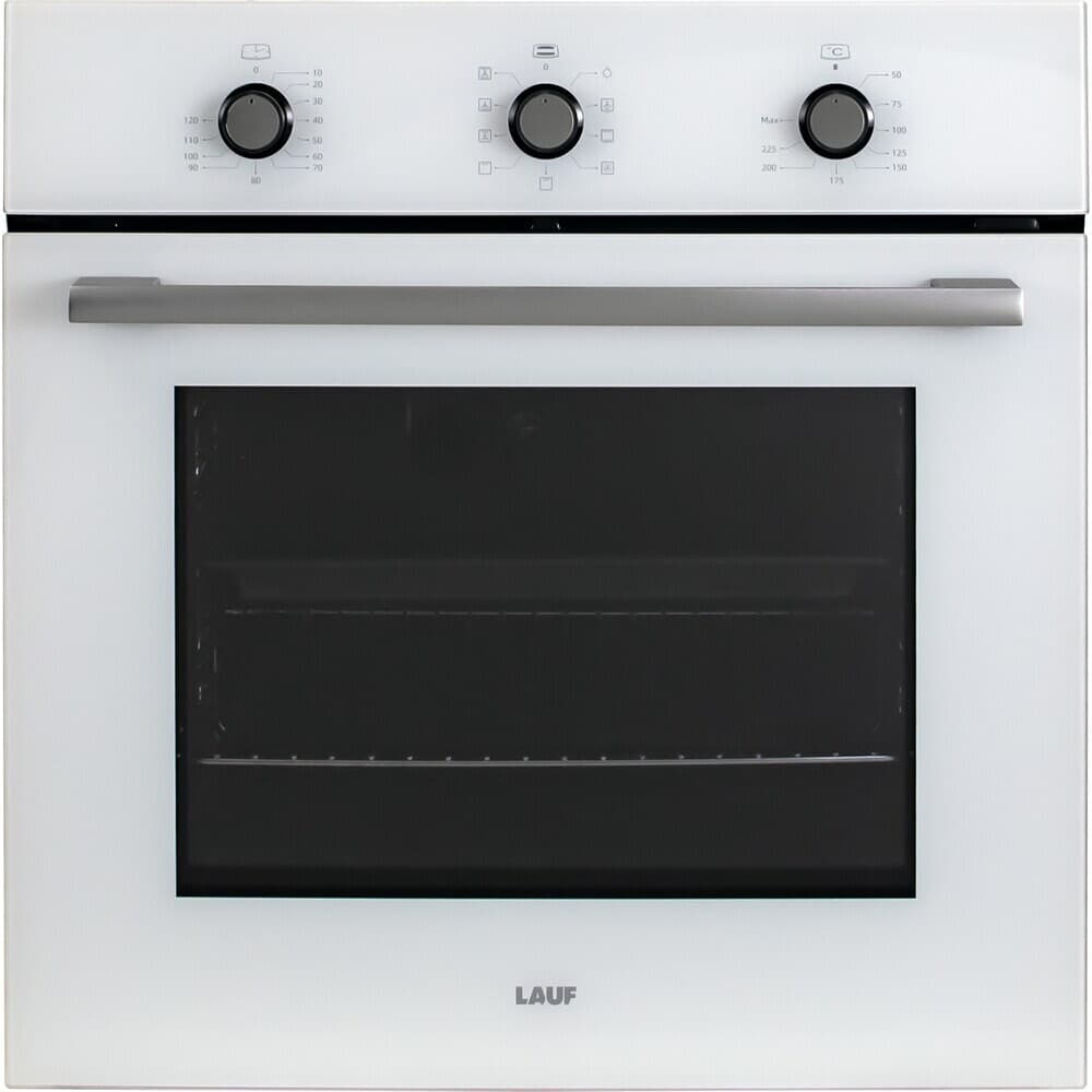 Духовой шкаф газовый встраиваемый Lauf DE-608WH 600 мм белый
