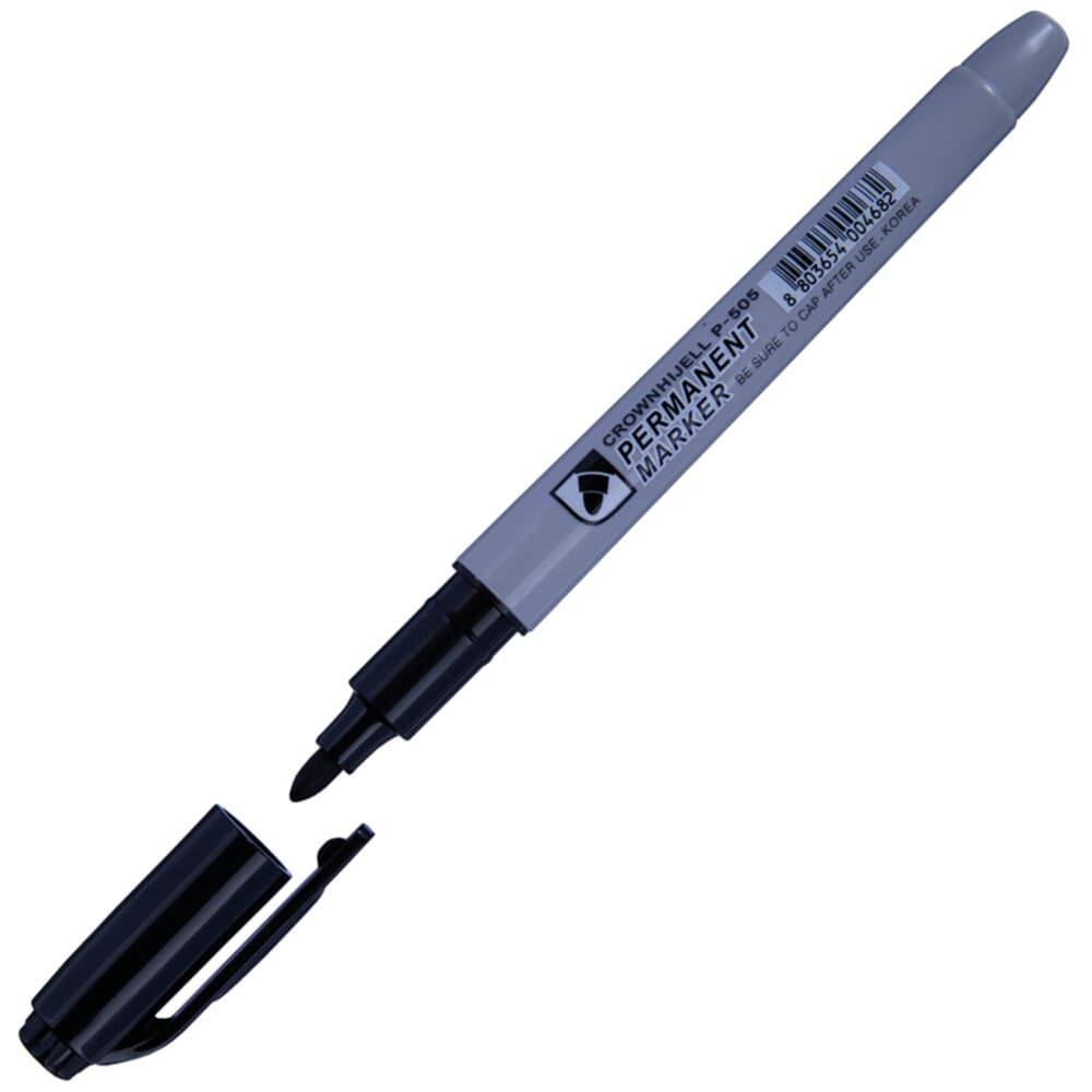 Маркер перманентный Crown Multi Marker черный грифель 2 мм