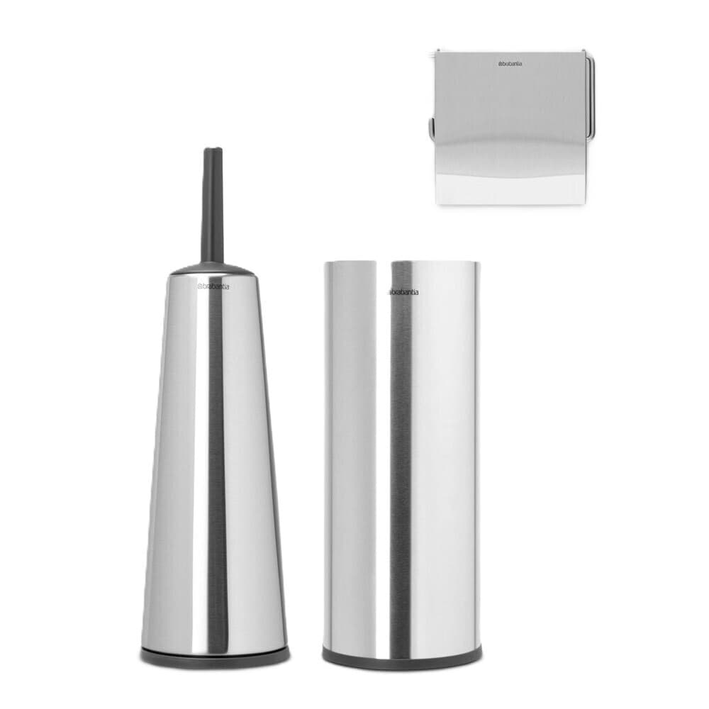 Набор аксессуаров для ванной Brabantia ReNew 3 предмета стальной матовый
