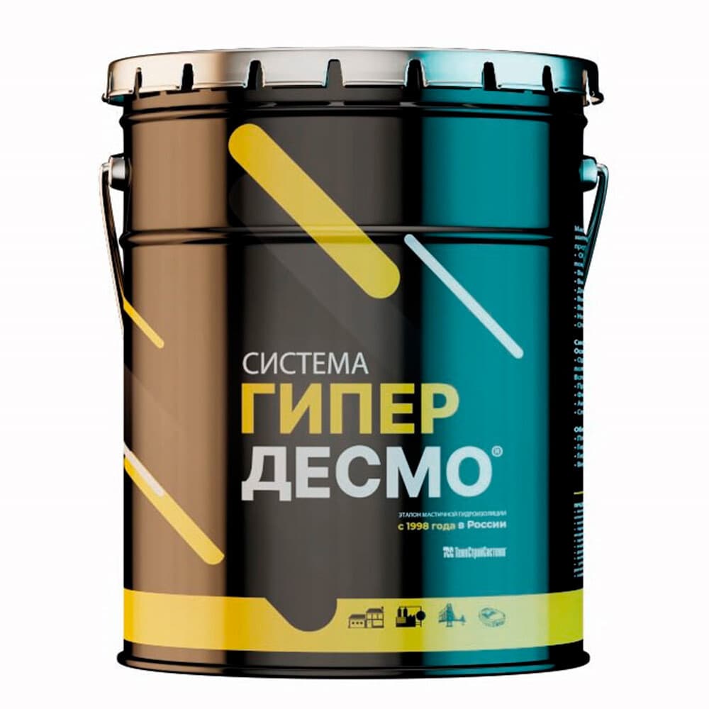 Мастика гидроизоляционная полиуретановая Гипердесмо 1 кг белая