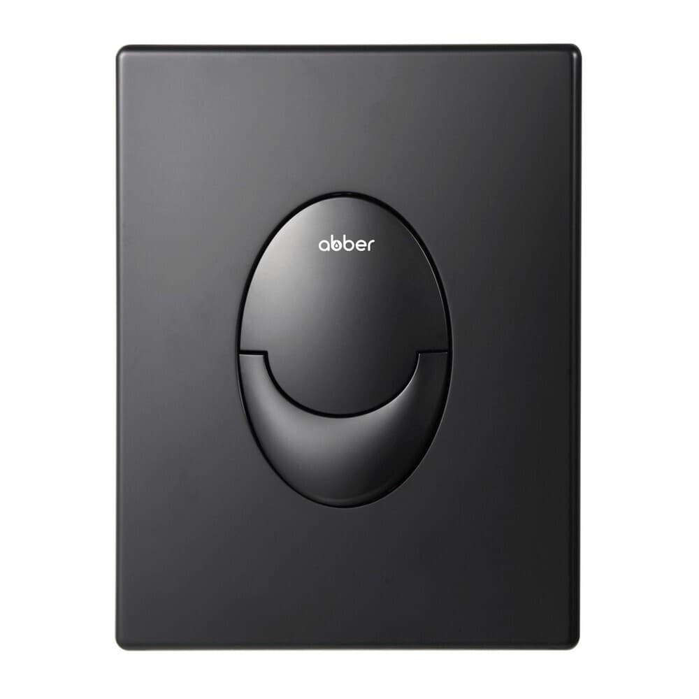 Клавиша смыва для инсталляций Abber пневматическая черная матовая (AC0125MB)