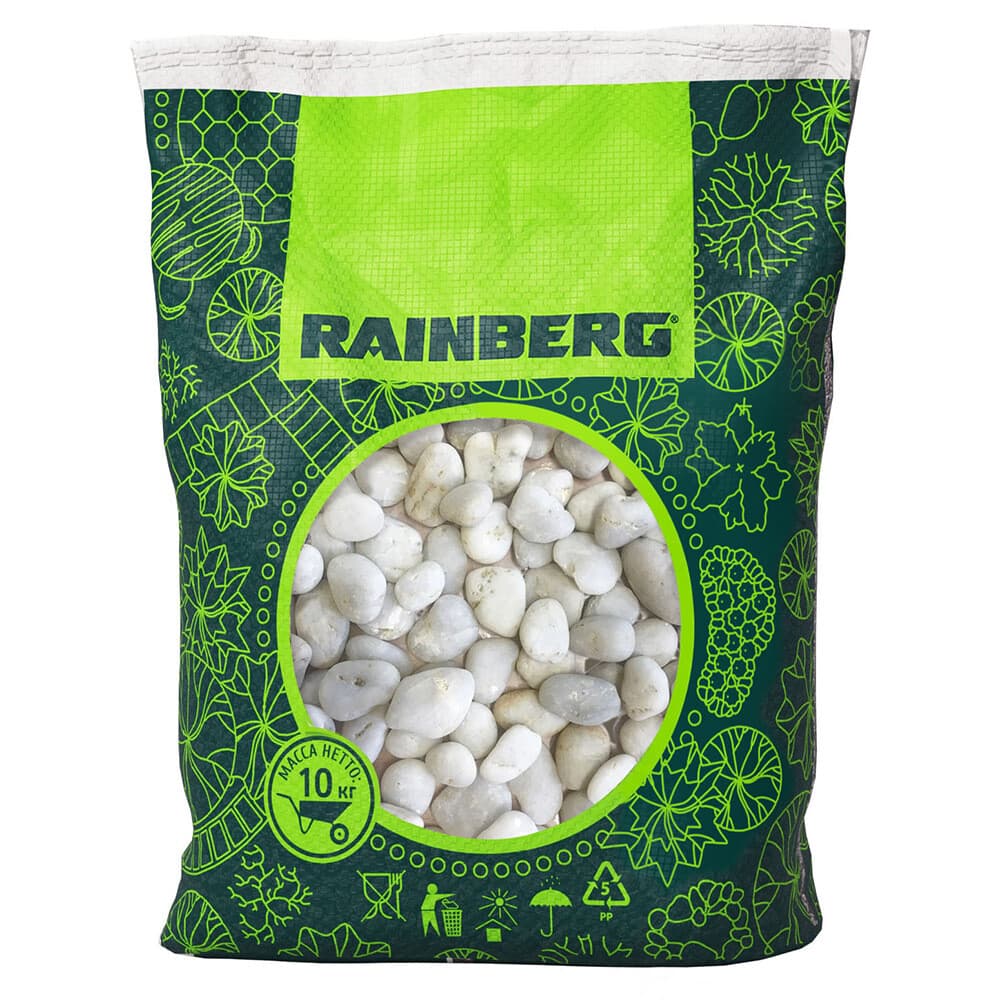 Галька морская Rainberg Жемчужная 10-20 мм 10 кг бежевая