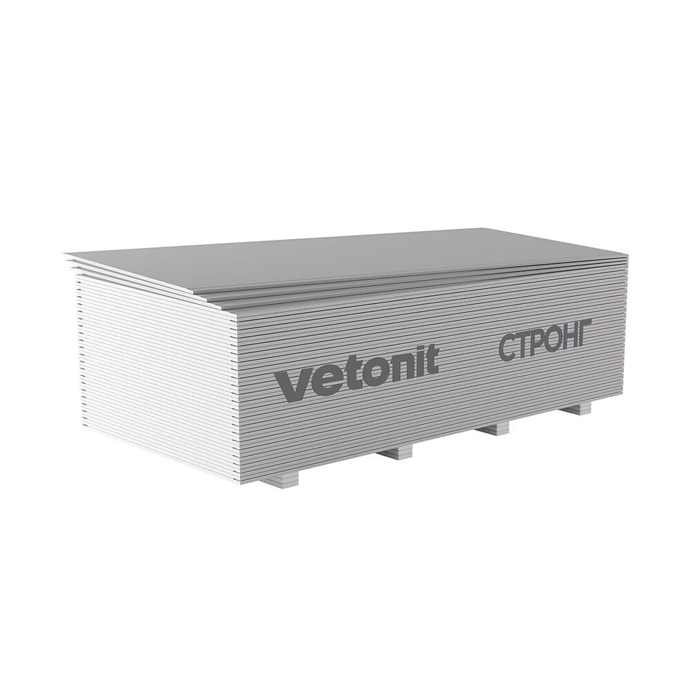 Гипсокартон Vetonit (Gyproc) Стронг 2500х1200х15 мм высокопрочный