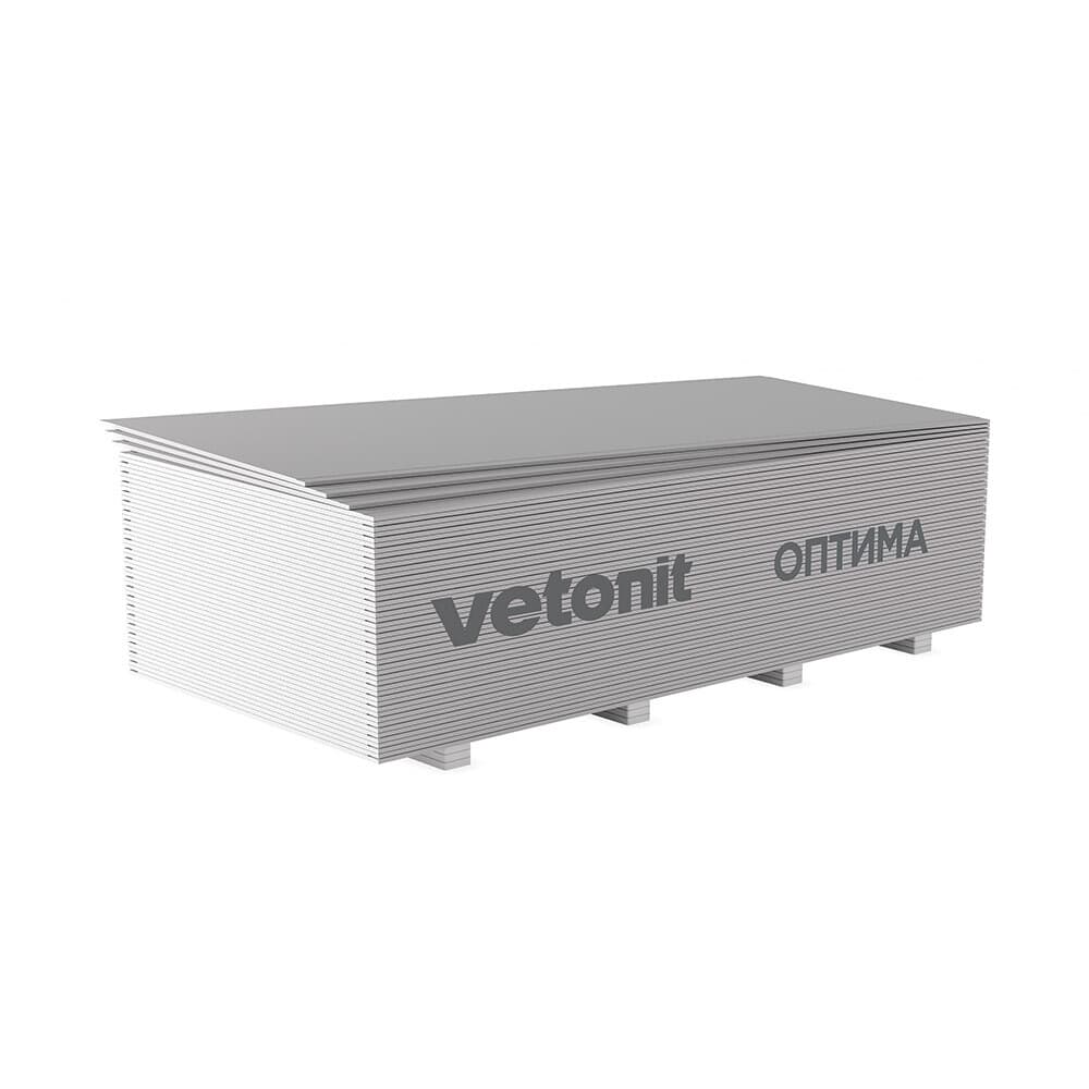 Гипсокартон Vetonit (Gyproc) Оптима Лонг 3000х1200х12,5 мм
