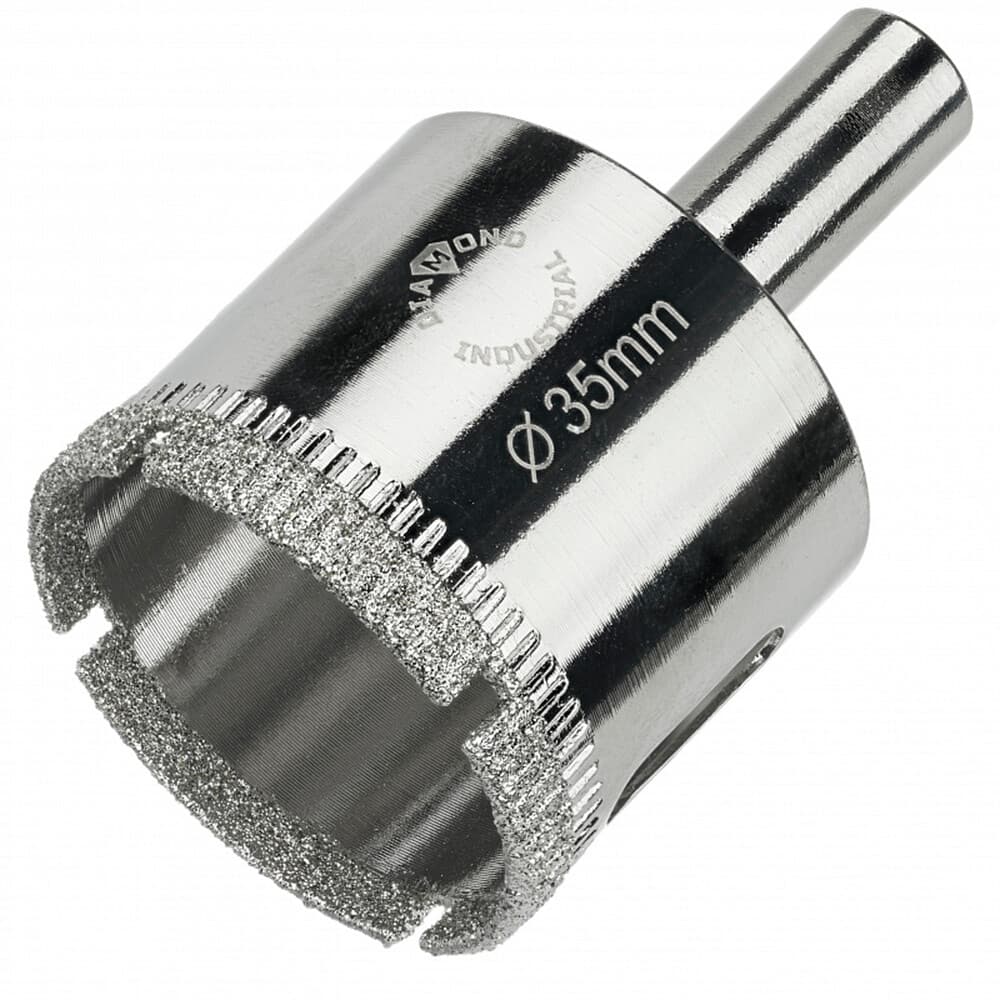 Коронка алмазная Diamond Industrial (DIDCBC035) по стеклу и керамике d35 мм