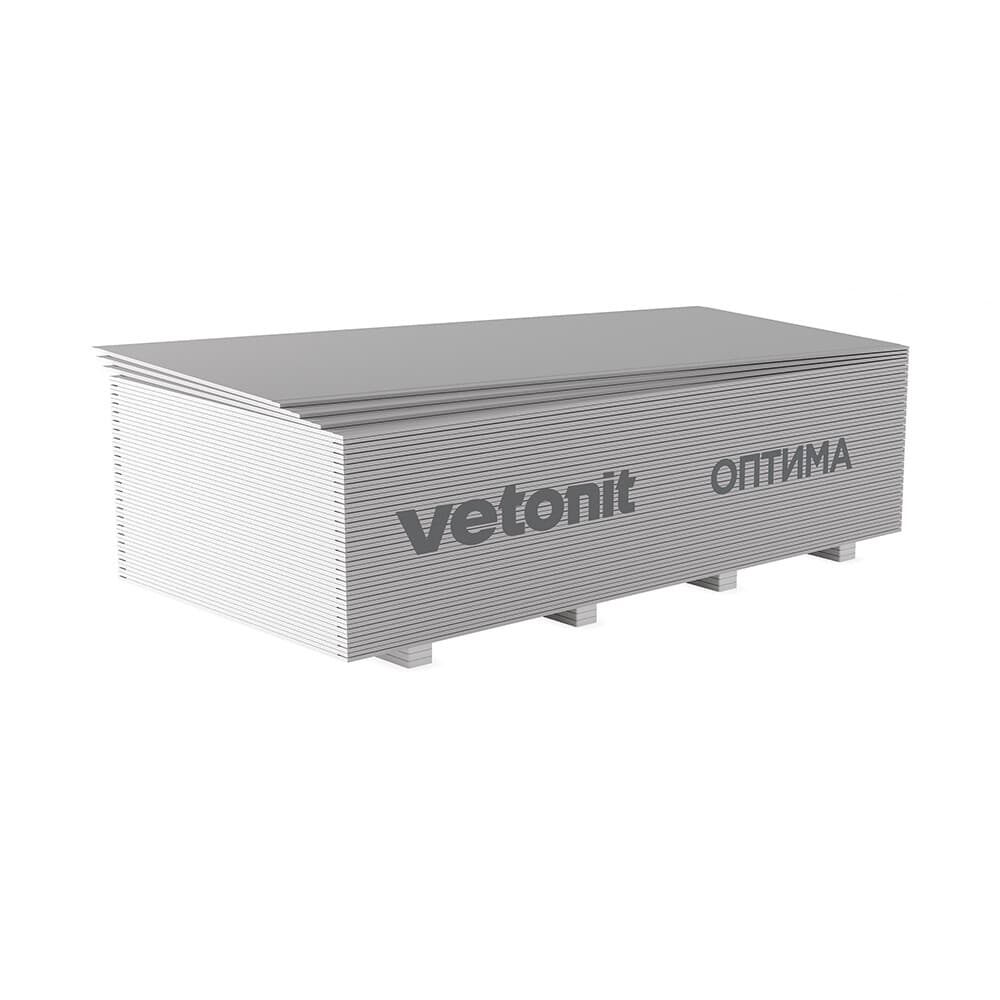 Гипсокартон Vetonit (Gyproc) Оптима 2000х1200х12,5 мм