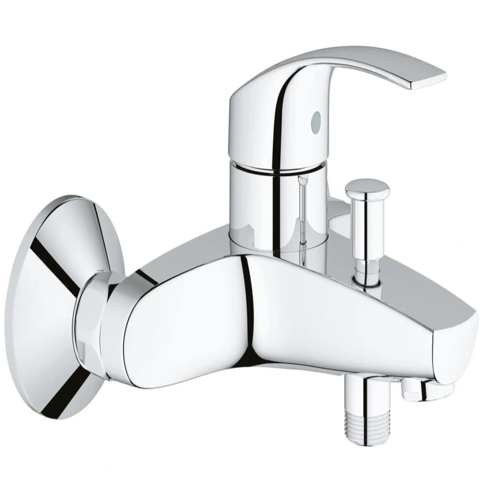 Смеситель для ванны Grohe Eurosmart хром однорычажный с коротким изливом без лейки (33300002)