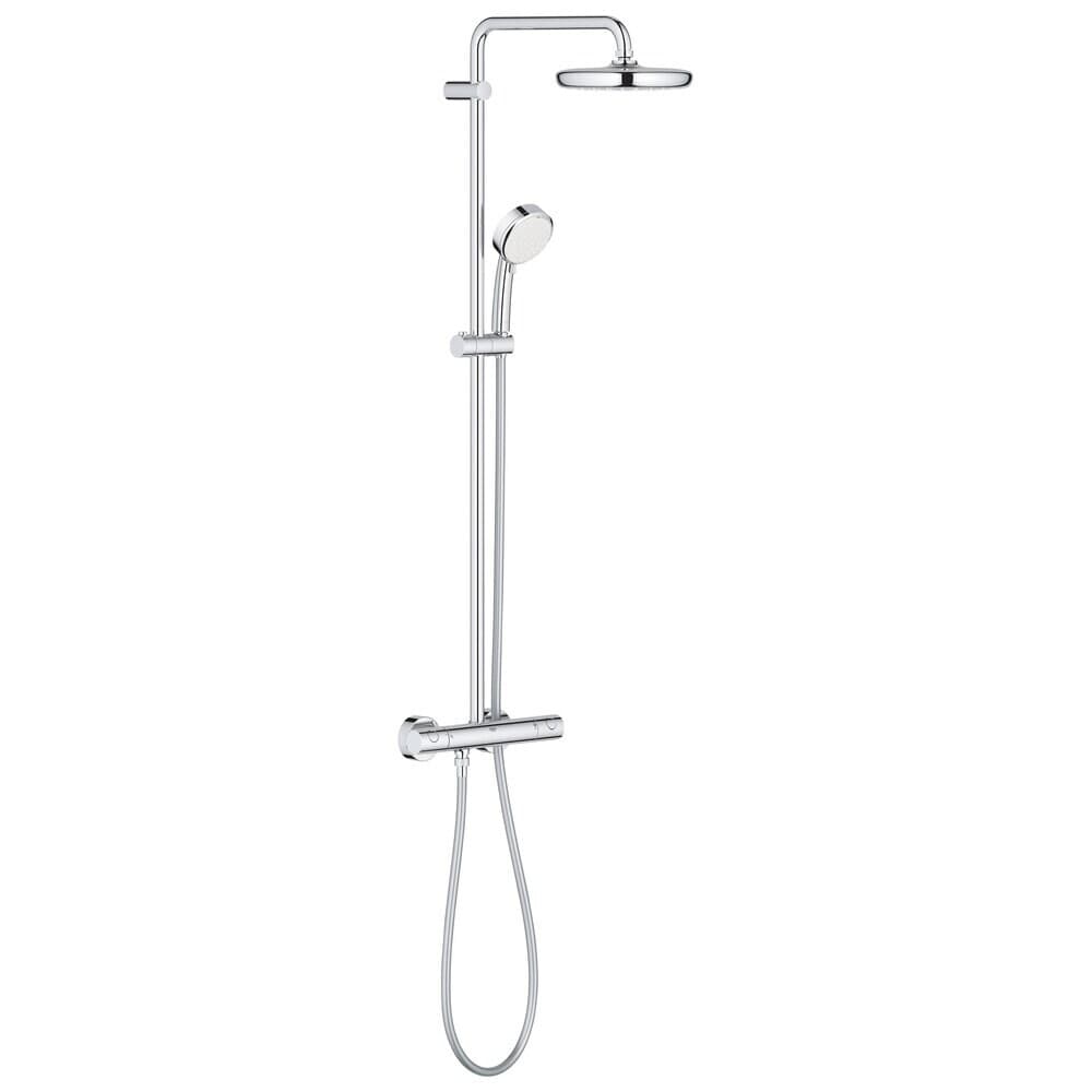 Душевая система Grohe Tempesta Cosmopolitan System с верхним душем с лейкой с термостатом хром (27922001)