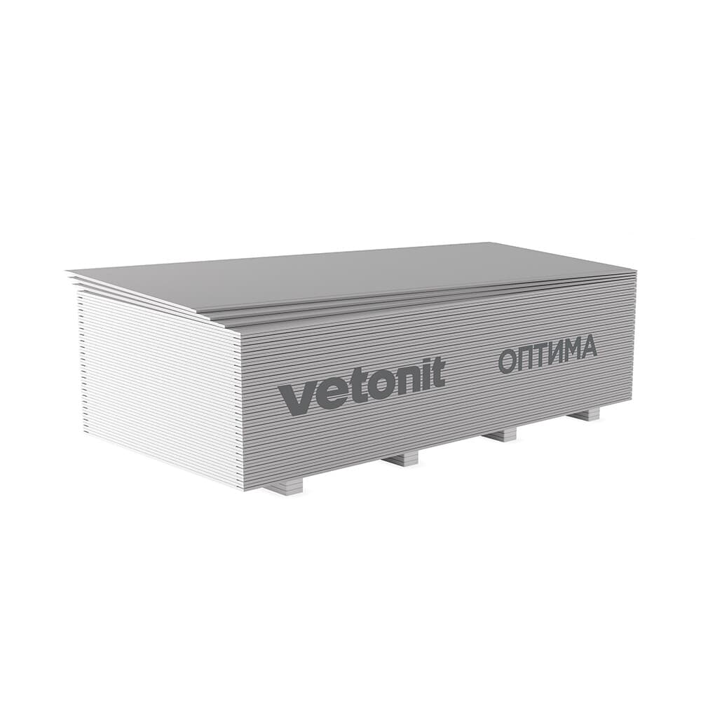Гипсокартон Vetonit (Gyproc) Оптима 2500х1200х12,5 мм