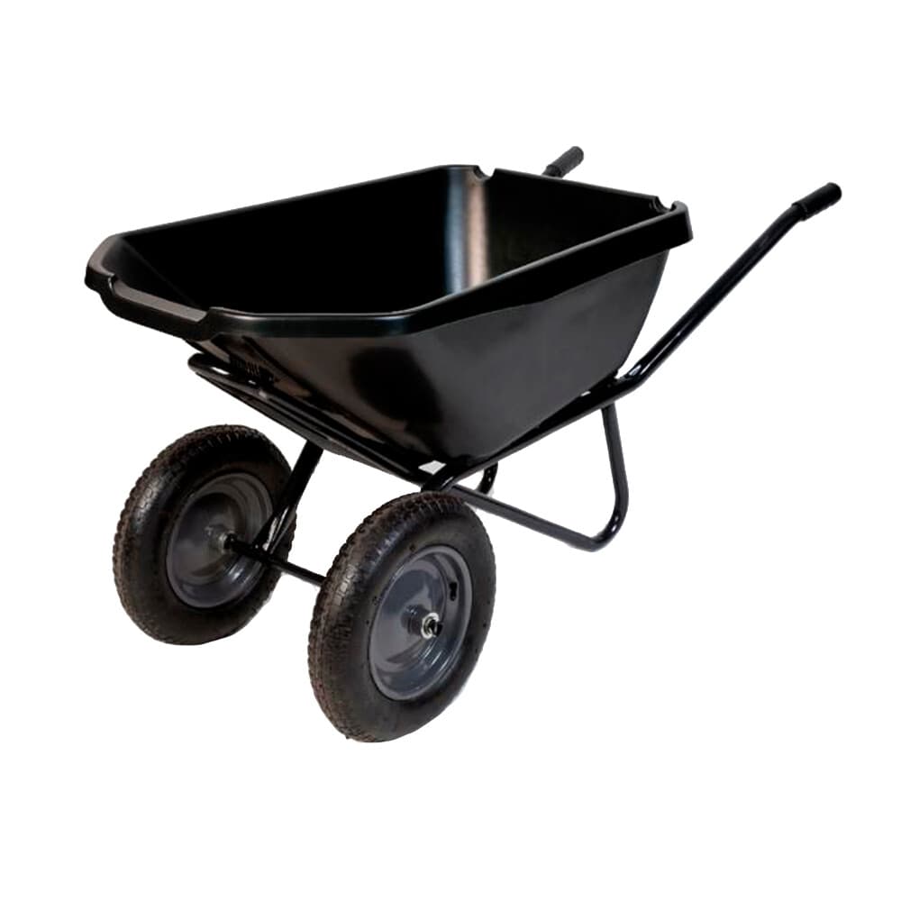 Тачка садово-строительная двухколесная Павловская Заря 110 л 250 кг ударопрочная усиленная морозостойкая (ТД2П110)