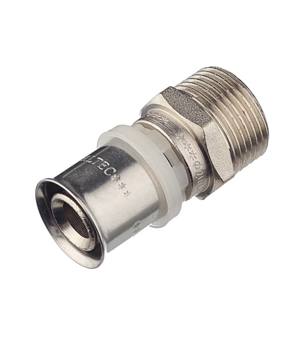 Соединитель прямой Valtec 20(пресс) х 3/4 НР(ш) (VTm.201.N.002005)