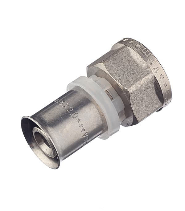 Соединитель прямой Valtec 16(пресс) х 1/2 ВР(г) (VTm.202.N.001604)