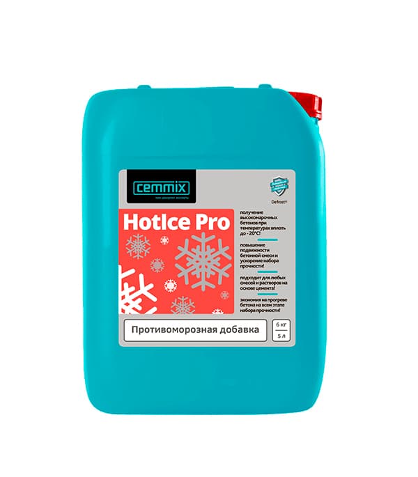 Добавка противоморозная для бетонов и растворов Cemmix HotIce Pro 5 л