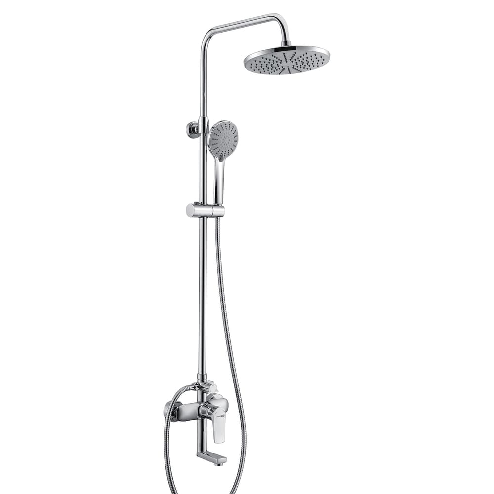 Душевая система WasserKraft с верхним душем с лейкой с изливом хром (A16601)