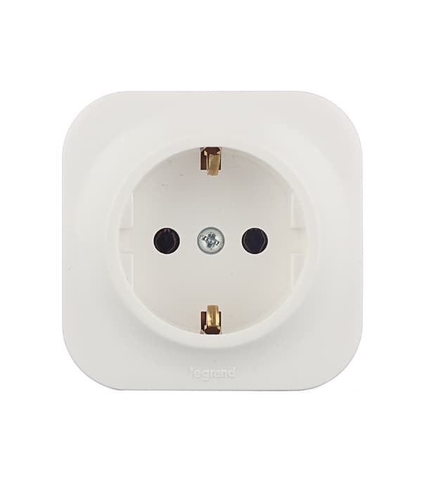 Розетка Legrand Quteo накладная белая (782211)