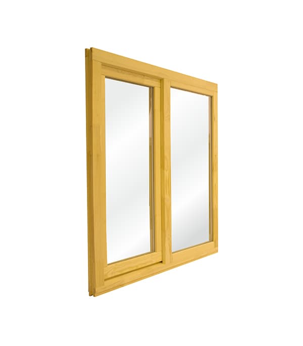 Окно деревянное Timber&style 1160х1170х45 мм 2 створки левая глухая правая поворотная