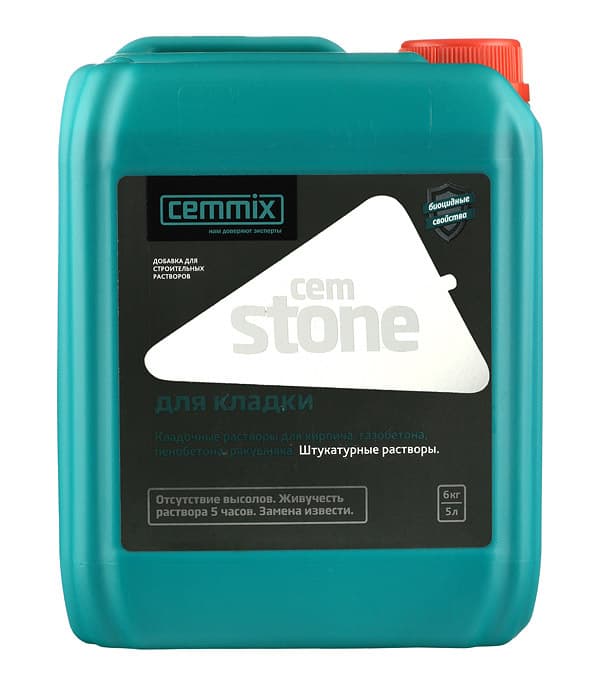 Добавка для кладочных и штукатурных растворов Cemmix CemStone 5 л