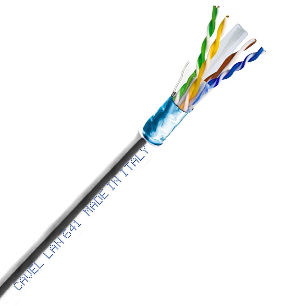 Интернет-кабель (витая пара) FTP CAT6 LAN 641 4х2х0,57 мм экранированный Cavel