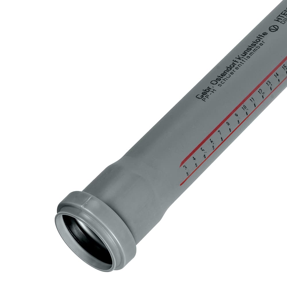 Труба канализационная Ostendorf HTEM d50x250 мм пластиковая для внутренней канализации (112010) - 1