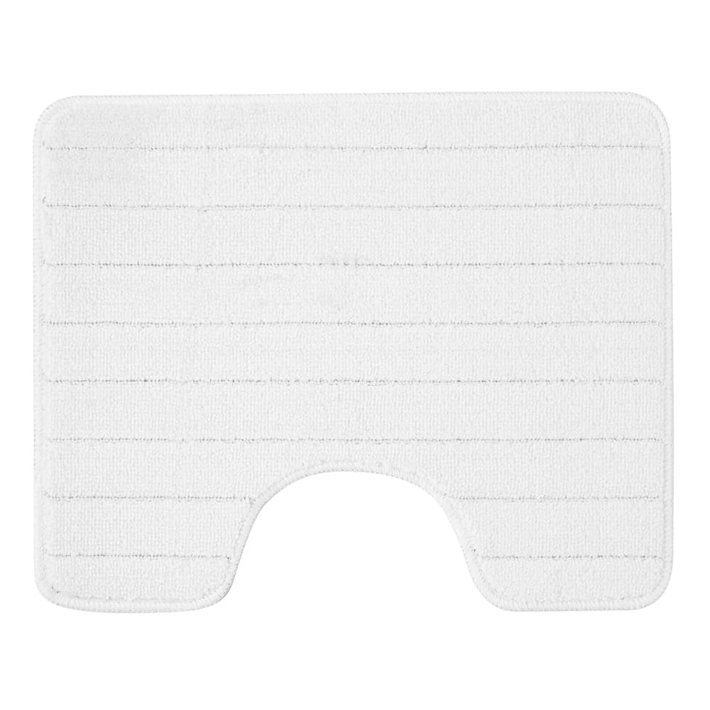 Коврик для туалета белый 50х60 см Fora Wave (FOR-PP-WAV50-60W)