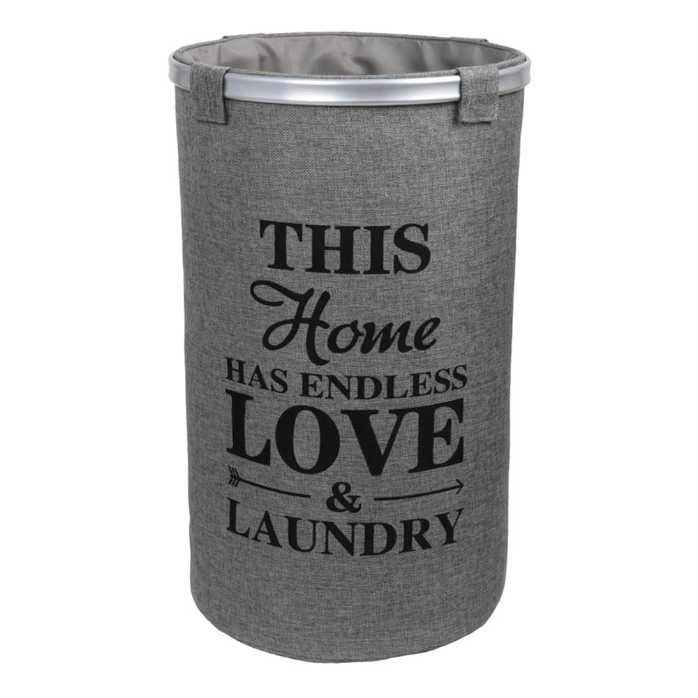 Корзина для белья Fixsen Laundry d380х600 мм 80 л серая (FX-1031А)
