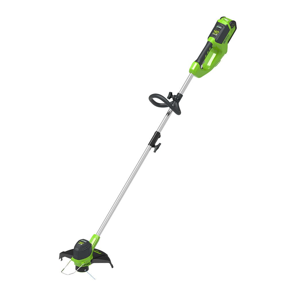Триммер аккумуляторный Greenworks 40V G40LTK2 40 В Li-Ion 2 Ач 1 АКБ и ЗУ (2101507UA)