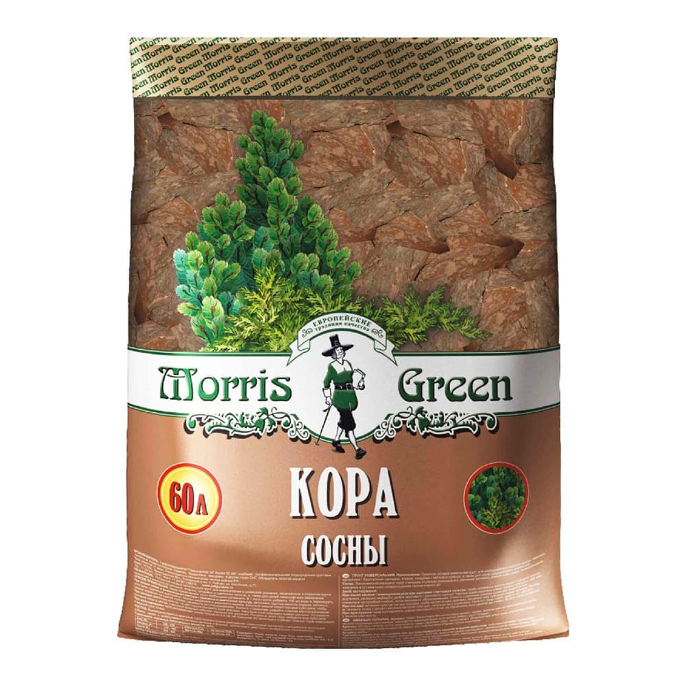 Кора Morris Green сосновая фракция 30-160 мм 60 л
