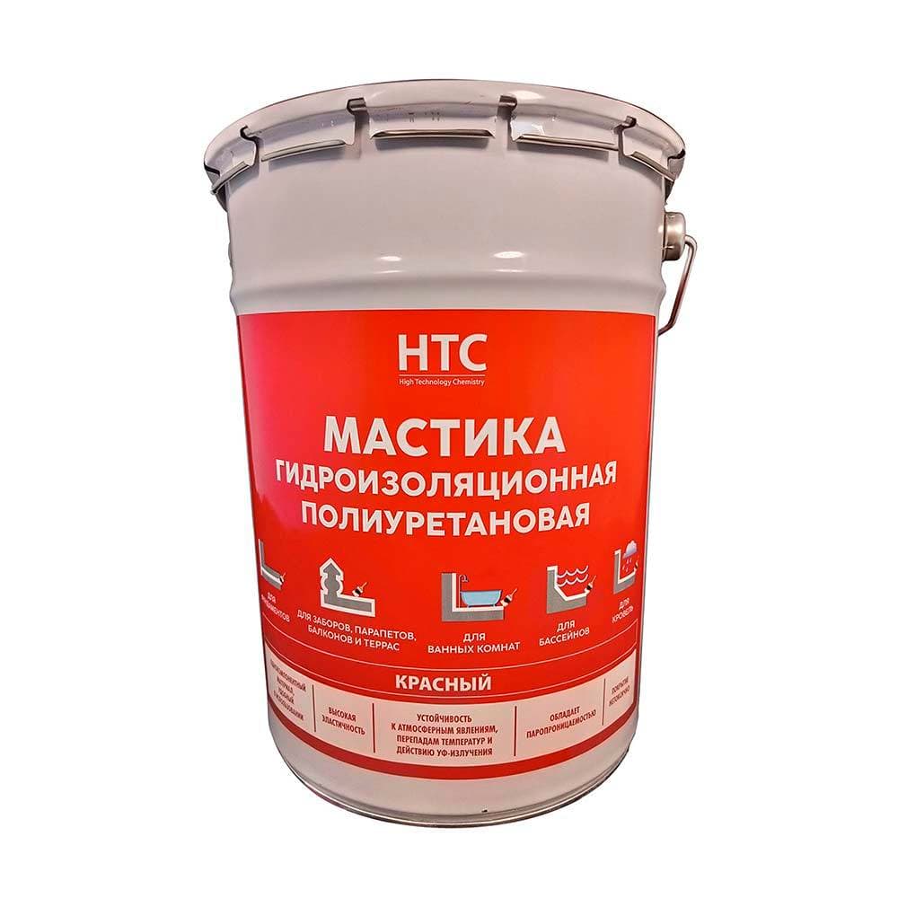 Мастика гидроизоляционная полиуретановая HTC 6 кг красная