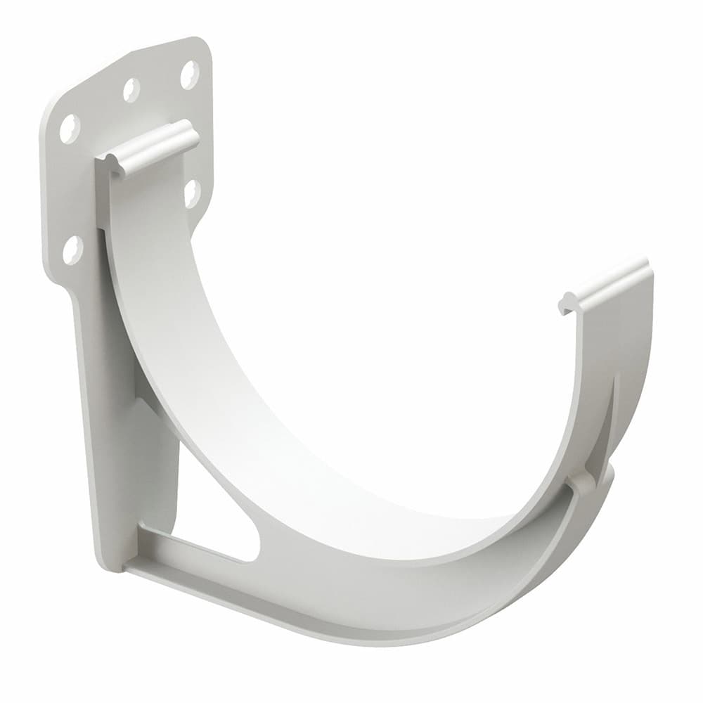 Кронштейн желоба пластиковый d120 мм Docke Standard пломбир RAL 9003 - 1