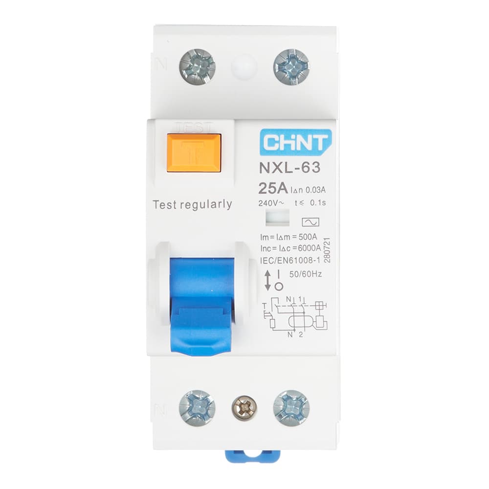 УЗО Chint NXL-63 25А 1P+N тип AC 30 мА 6 кА компактное (280721)
