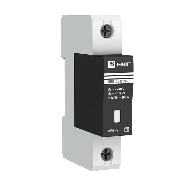 Ограничитель напряжения модульный EKF PROxima 400 В 20 кА 1P (opv-c1)