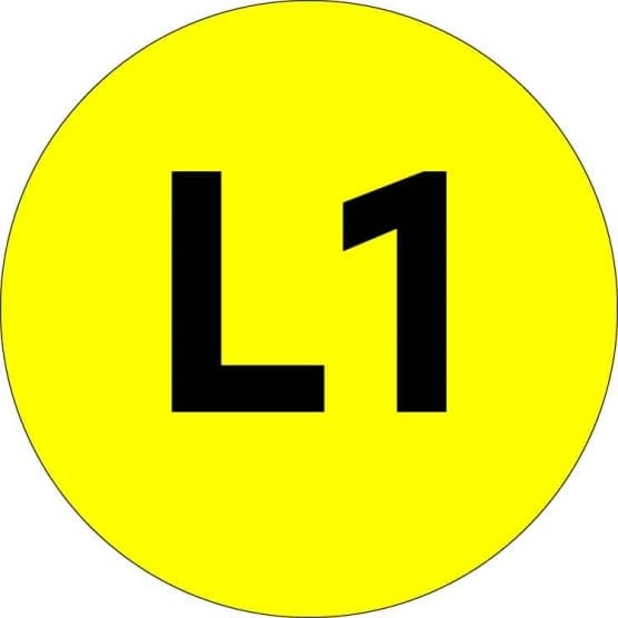 Наклейка знак электробезопасности EKF PROxima d20 мм L1 (100 шт.) (an-2-15)