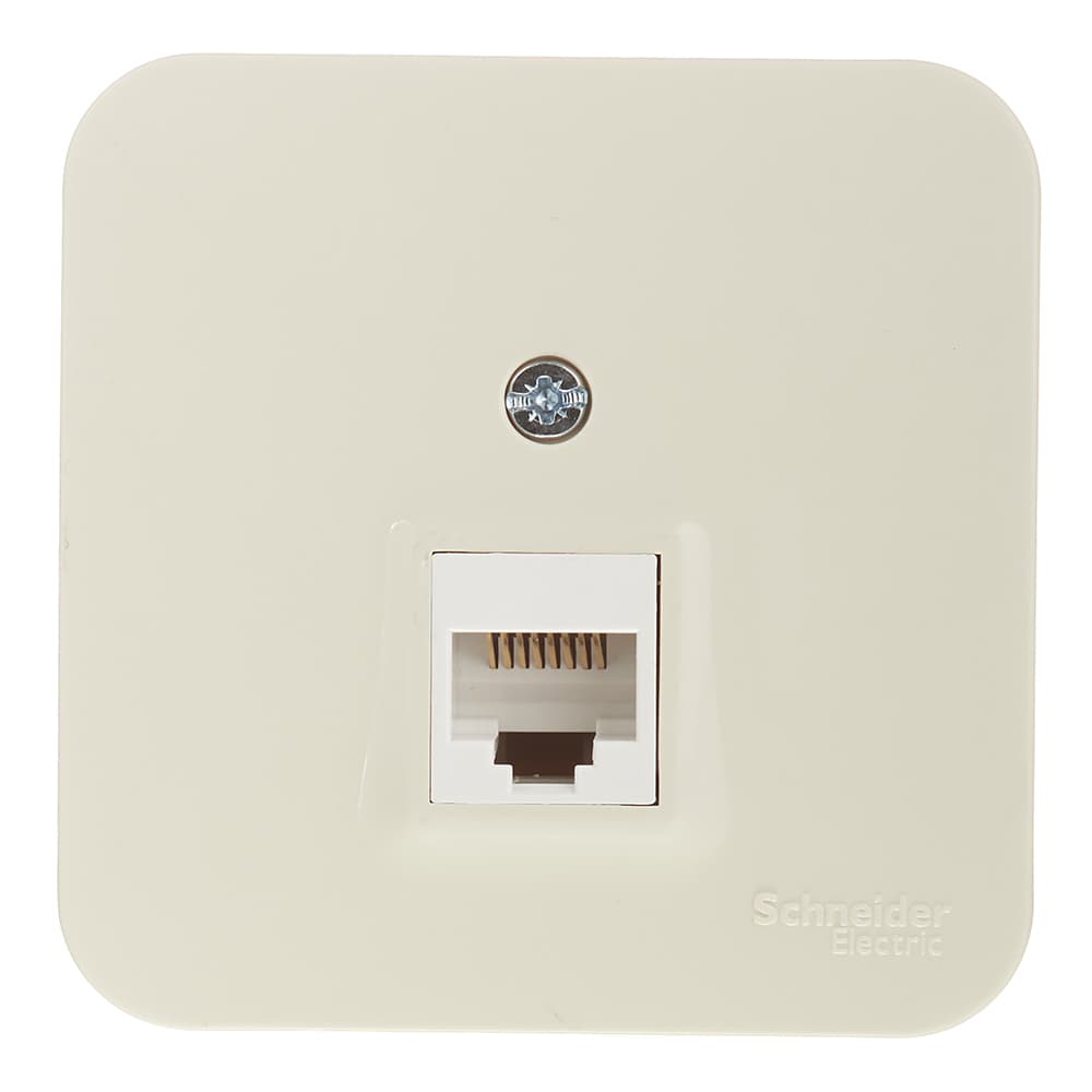 Розетка компьютерная Systeme Electric Blanca накладная бежевая RJ45 (BLNIA045007)
