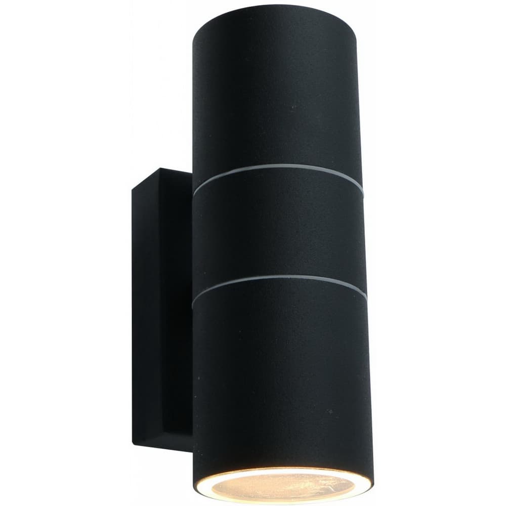 Светильник фасадный настенный Arte Lamp Mistero черный GU10 70 Вт IP44 (A3302AL-2BK)