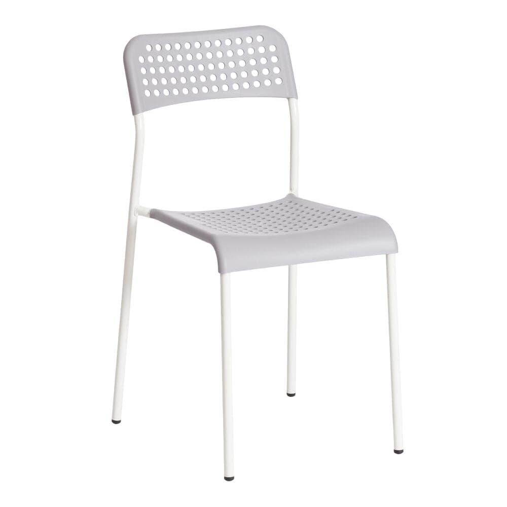 Стул Tetchair adde mod. c-049, 1 шт., металл/пластик, 39x49x78 см, grey (серый), white (белый) 19797 - 2