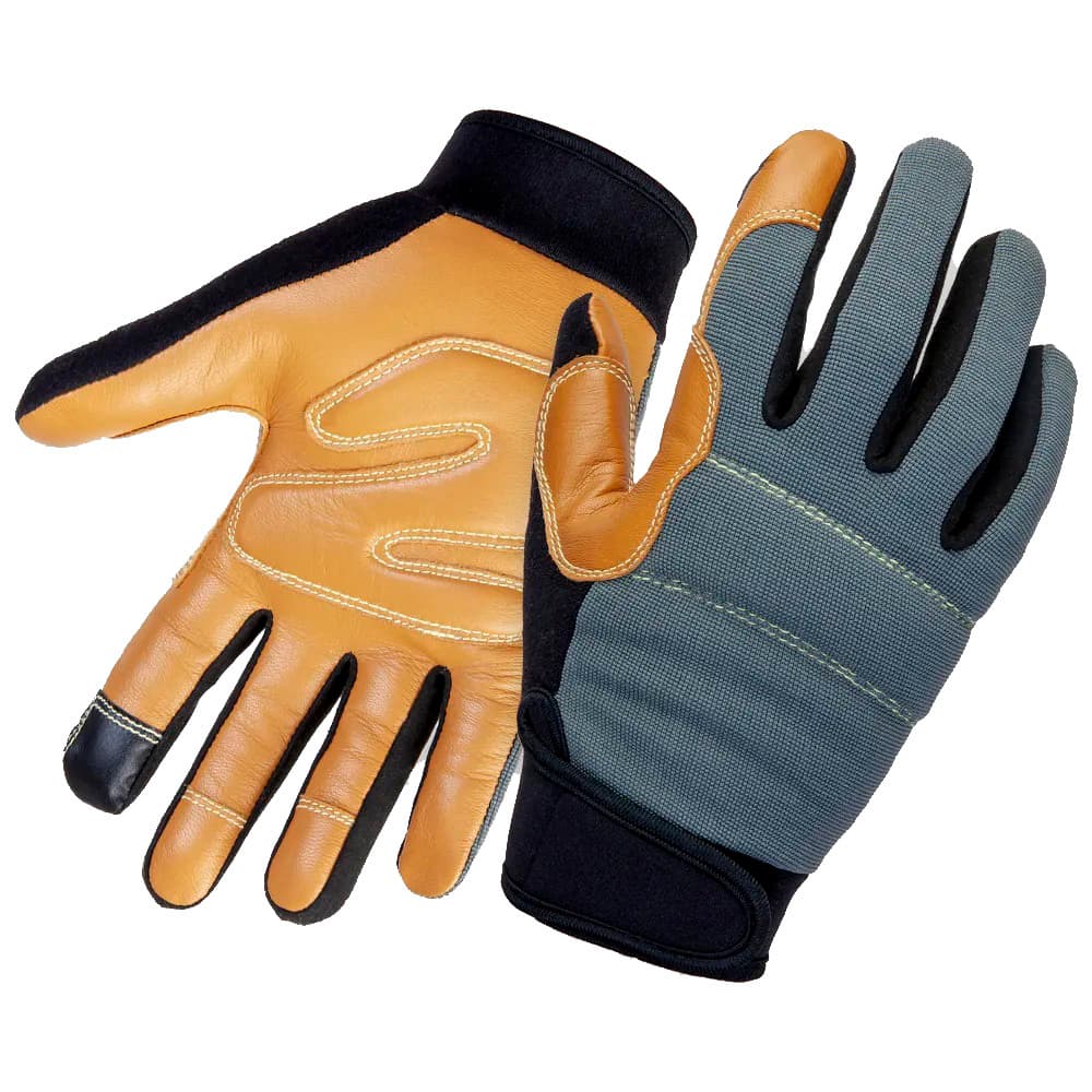 Перчатки кожаные виброзащитные Jeta Safety коричневые 9 (L) (JAV06)