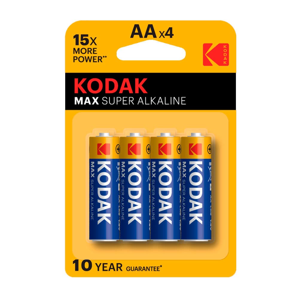 Батарейка Kodak Мax АА пальчиковая LR6 1,5 В (4 шт.) (Б0005120)
