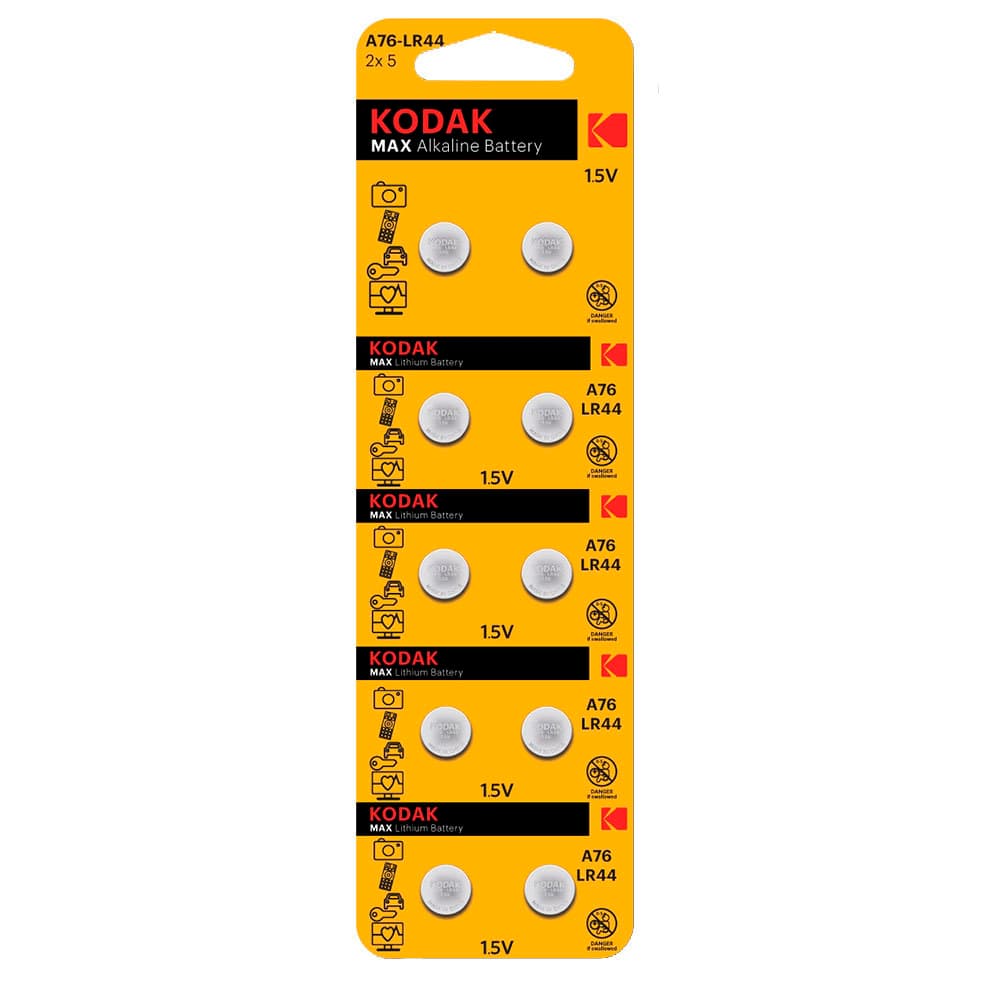 Батарейка Kodak Мax таблетка AG13 1,5 В (10 шт.) (Б0044718)