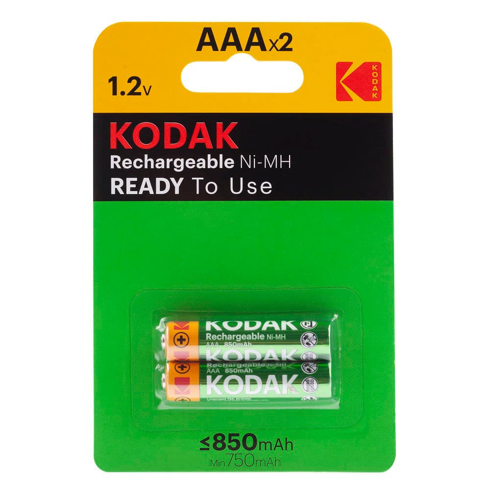 Аккумулятор Kodak ААА мизинчиковый LR03 1,2 В Ni-MH (2 шт.) (Б0009360)